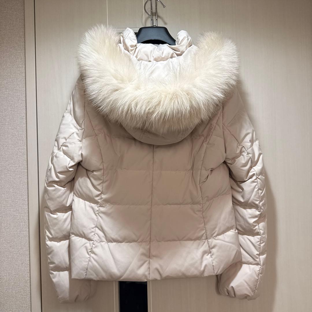 フォックスファー付ショートダウン