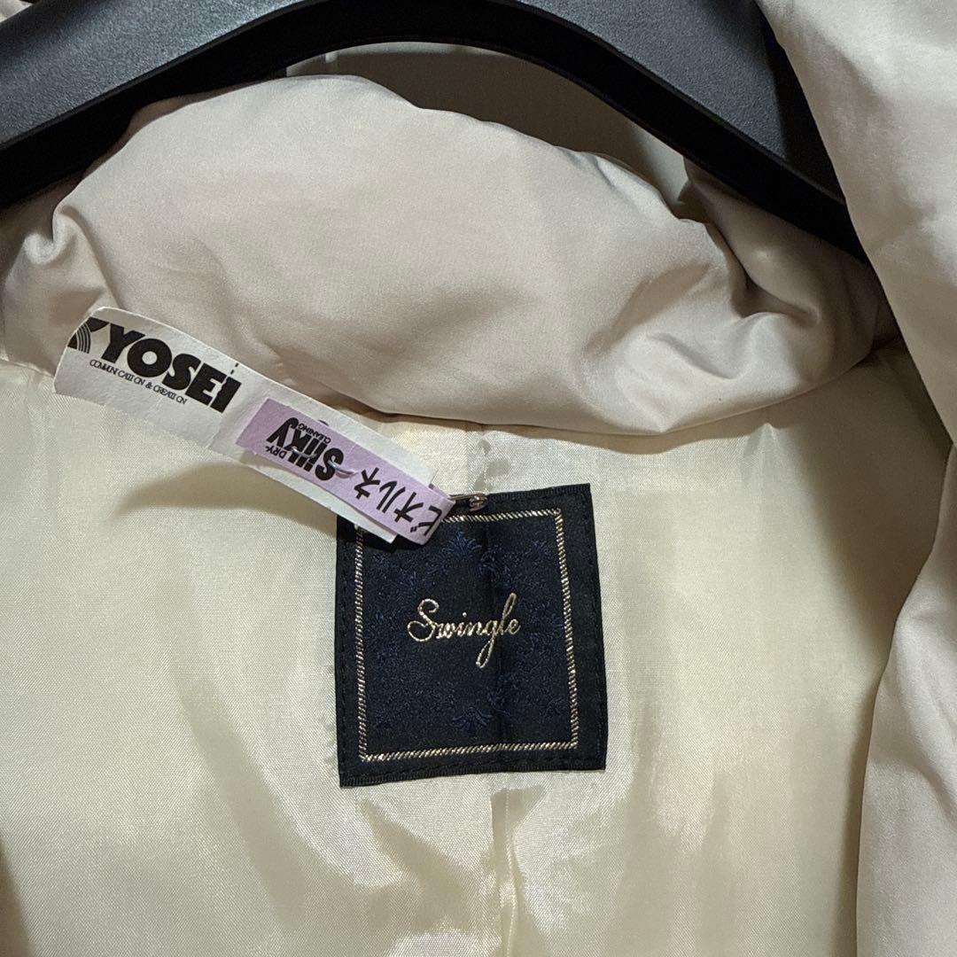 フォックスファー付ショートダウン