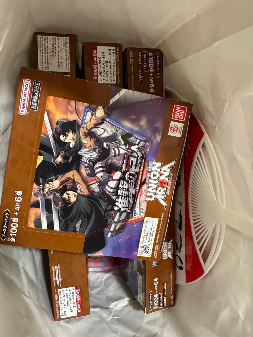 新品未開封】 ユニオンアリーナ 進撃の巨人ブースターパック 6BOX テープ付