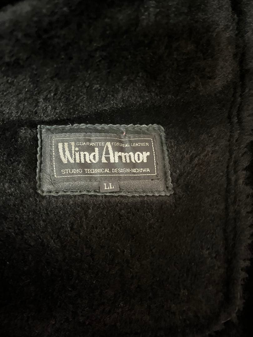 【WIND ARMOR】ニチワウインドアーマー　リアルムートンコート　LL