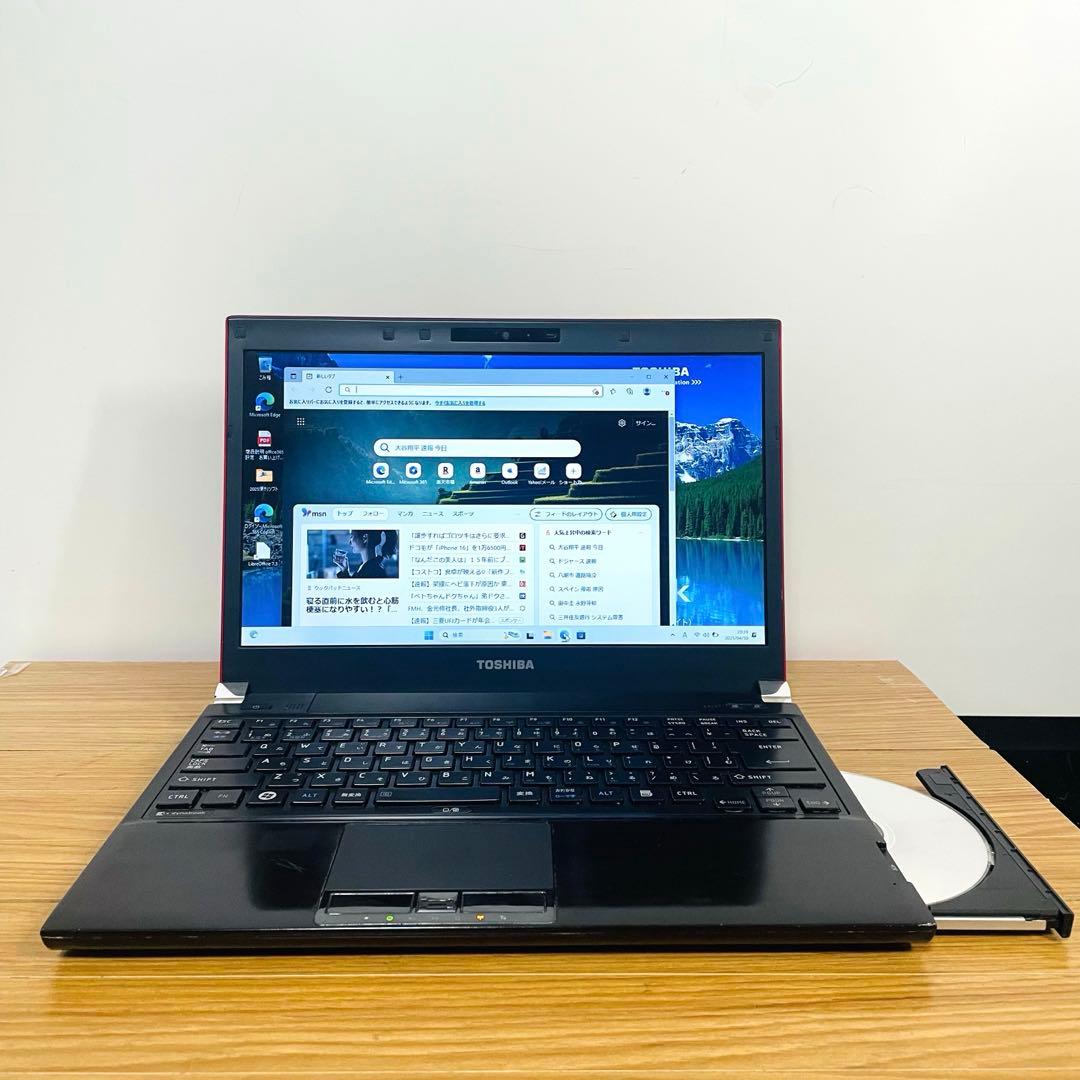 爆安ブラック東芝ノートPC SSDメモリ8ギガwin11 オフィスDVD