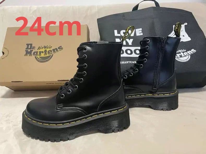 Dr.Martens 厚底 8穴 ハイカット マーチンブーツ レディース24cm