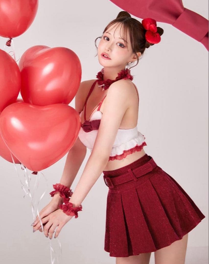 【美品】JEWELS サンリオ ハローキティ セットアップ M レッド