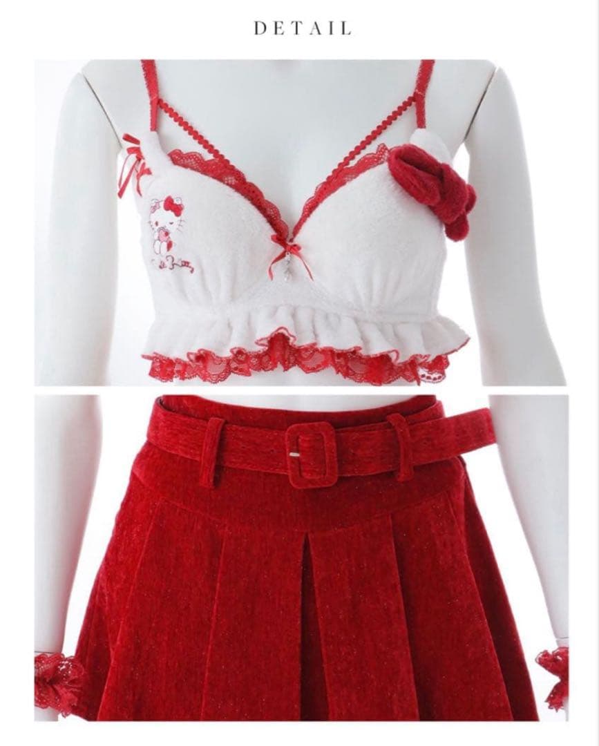 【美品】JEWELS サンリオ ハローキティ セットアップ M レッド