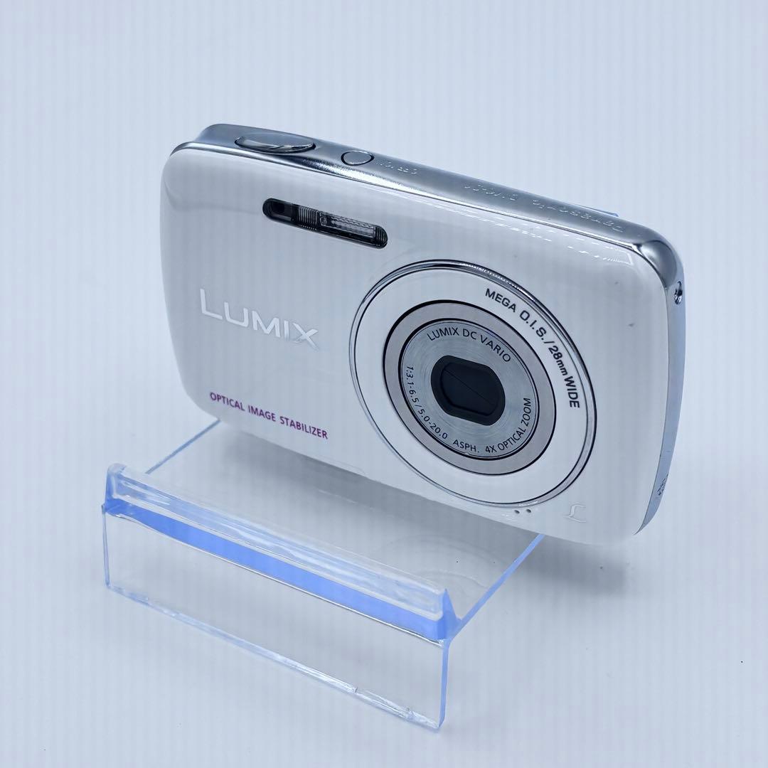パナソニック LUMIX DMC-S1 ホワイト コンデジ 動作品