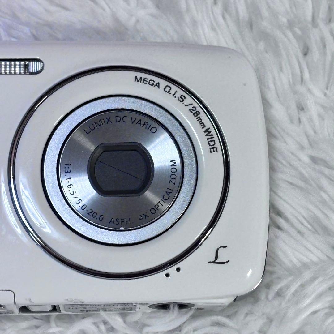パナソニック LUMIX DMC-S1 ホワイト コンデジ 動作品