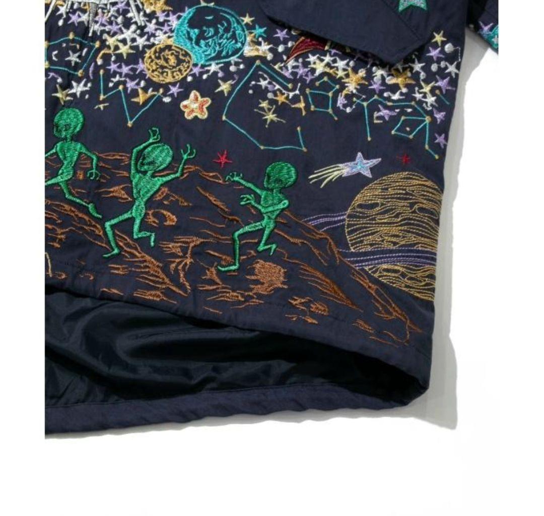 ゴースローキャラバン Go Slow Caravan モッズコート 宇宙柄