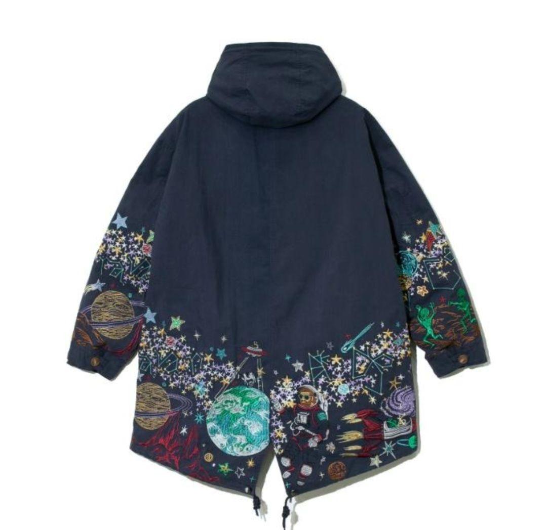 ゴースローキャラバン Go Slow Caravan モッズコート 宇宙柄