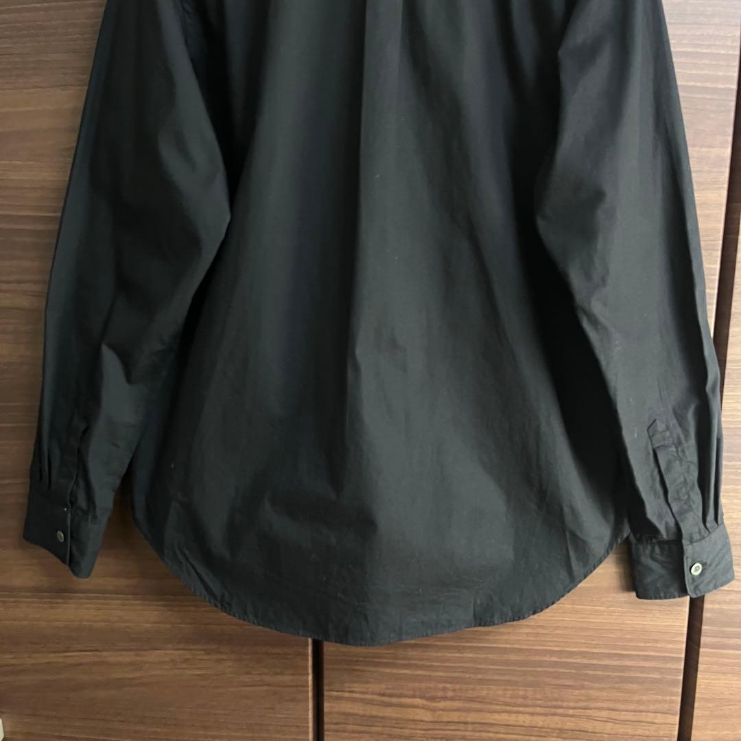 BLACK COMME des GARCONS ブラックコットンシャツ 黒 M