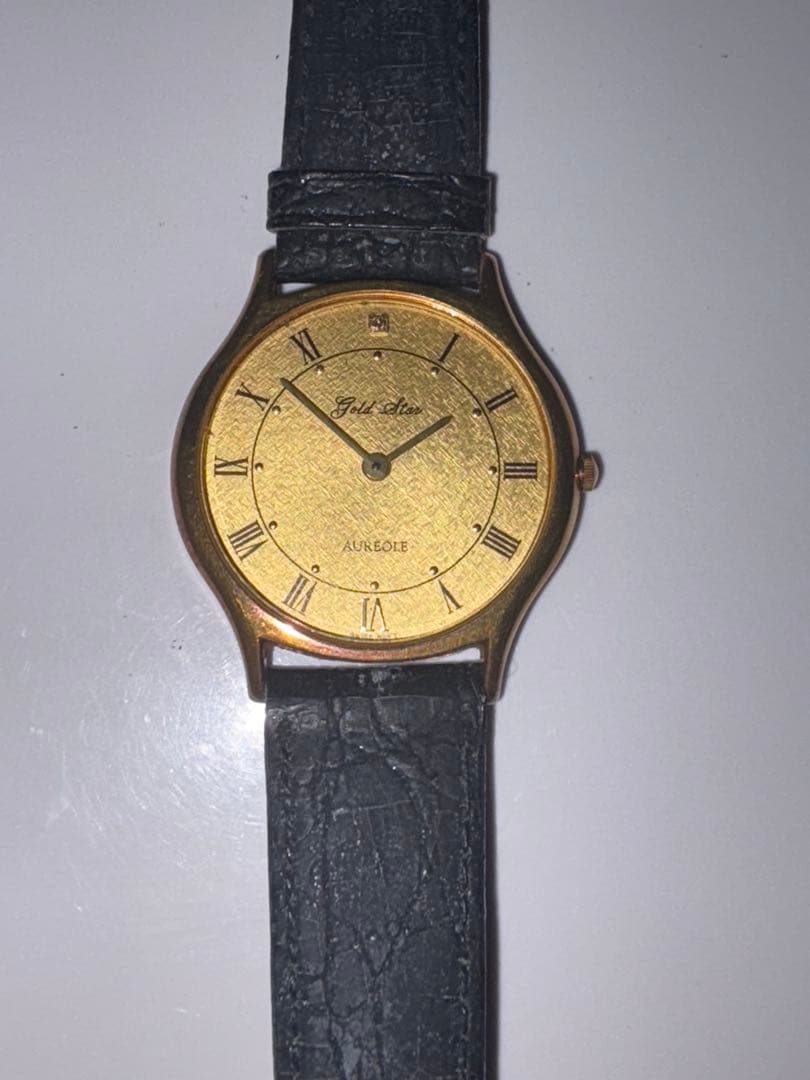 AUREOLE Gold Star K18腕時計
