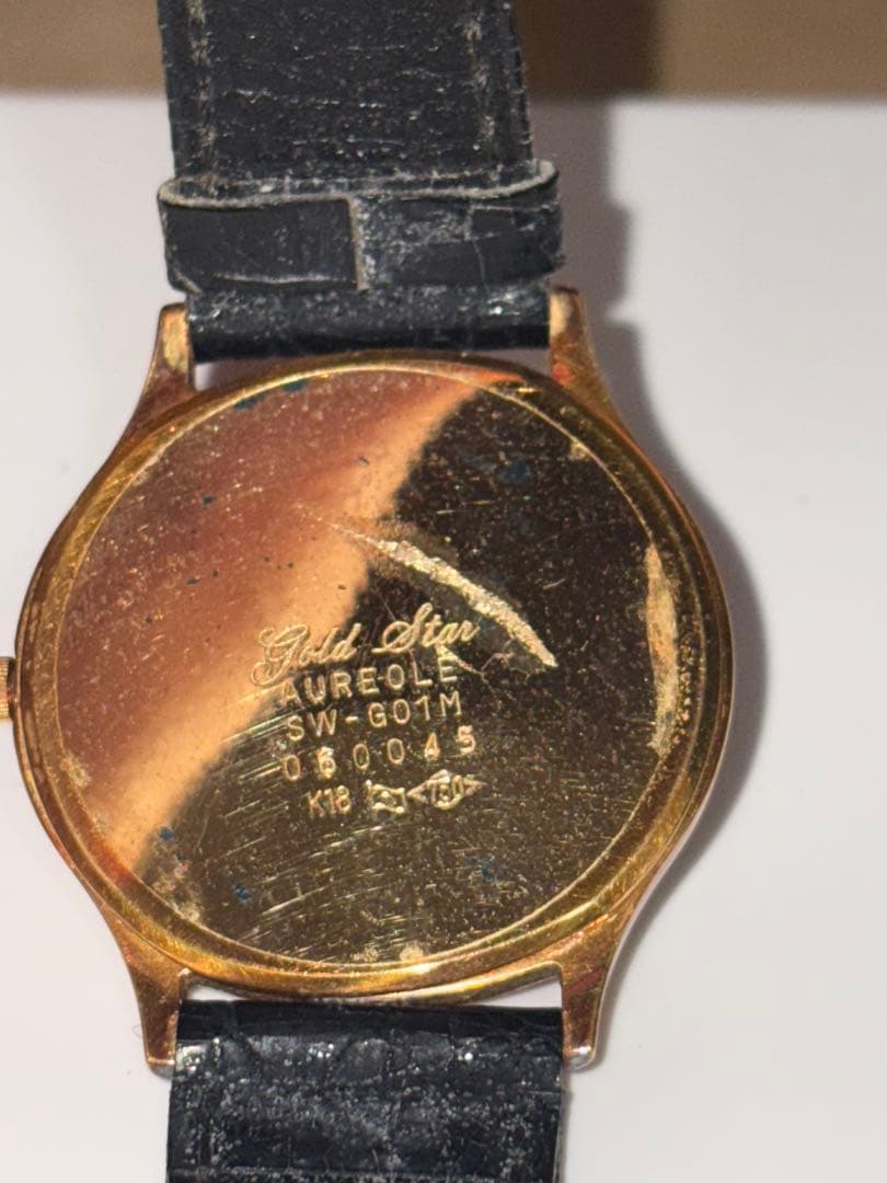 AUREOLE Gold Star K18腕時計