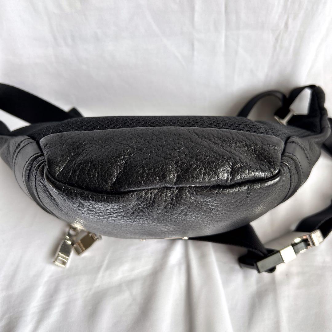 【極美品】マスターピース GENTLE ジェントル ウエストバッグ レザー 黒