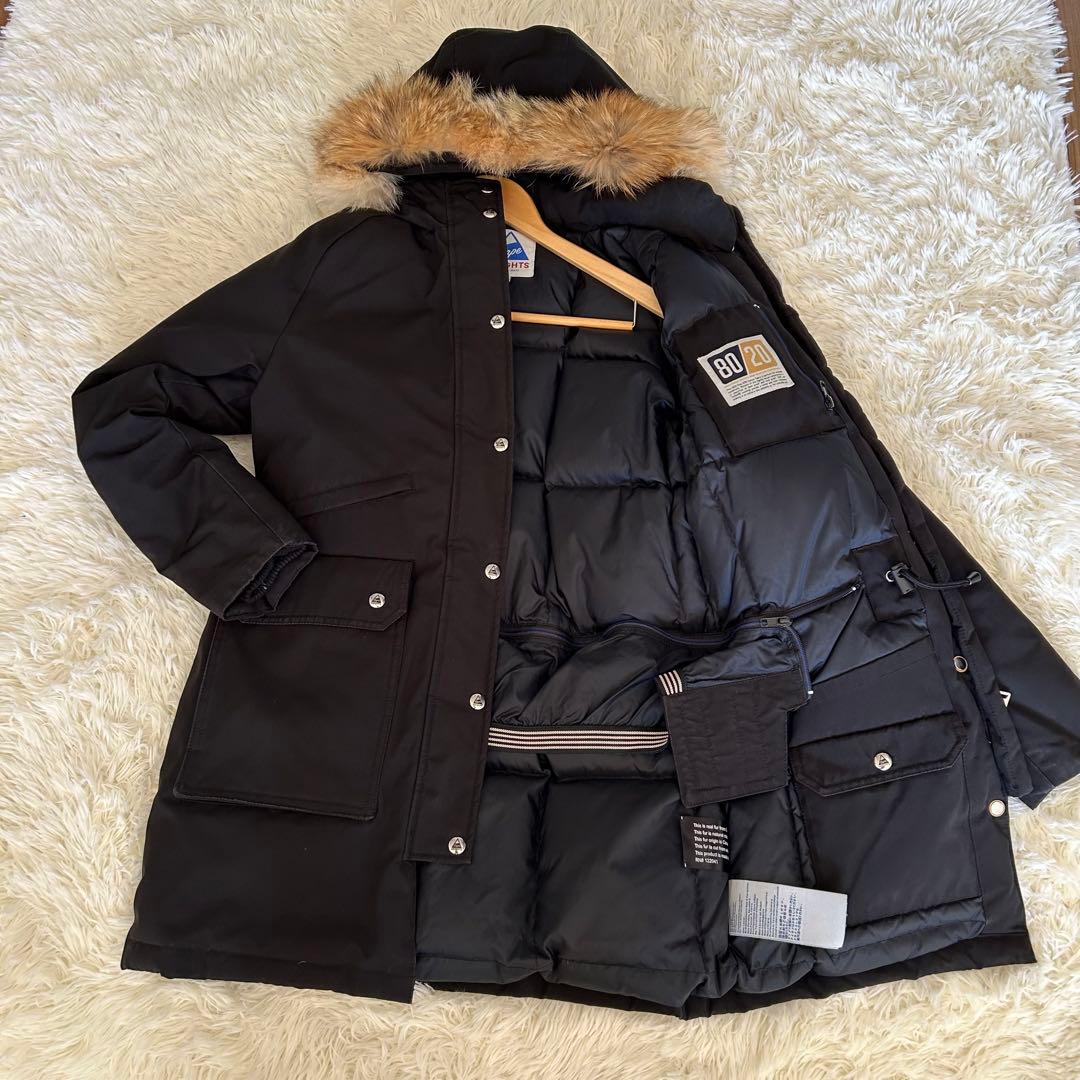 ケープハイツ　ブライトウッド　ファー　ダウンジャケット　コート　混紡生地