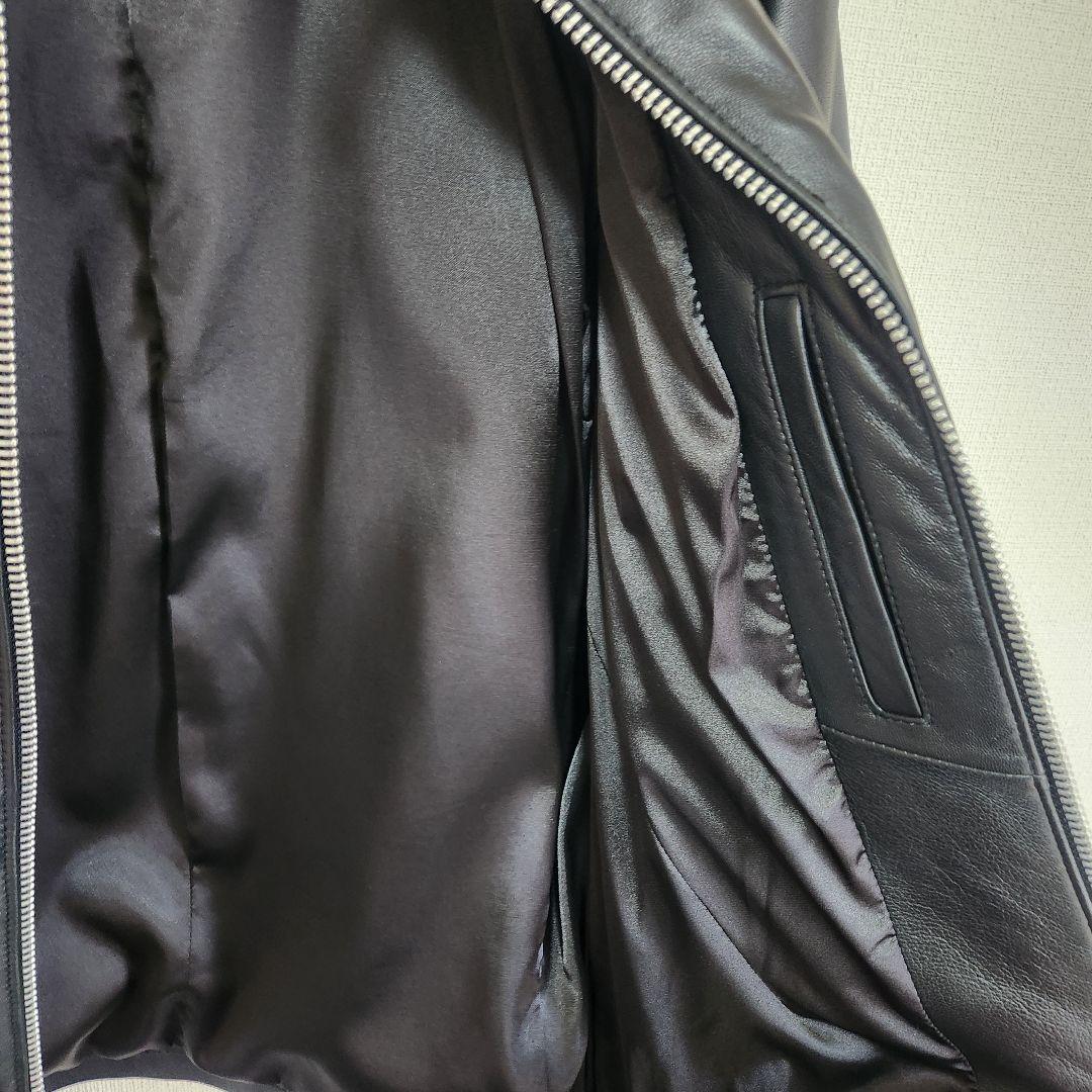 JACKROSE ブラック レザーライダースジャケット サイズ5（XL）