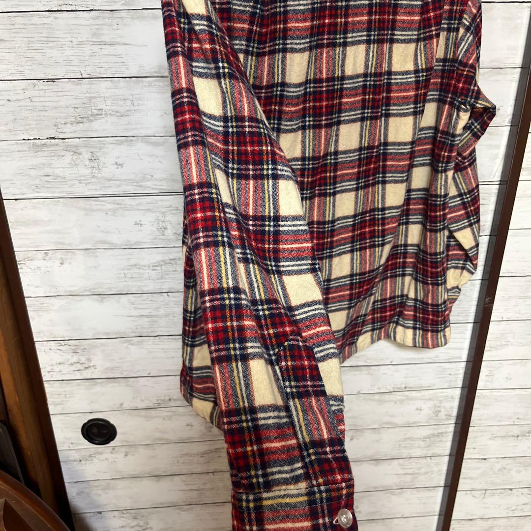 pendleton 70s オープンカラー ウールボードシャツ オンブレ