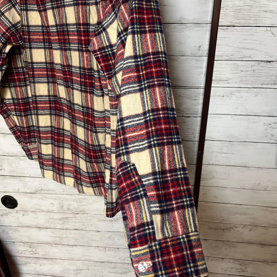 pendleton 70s オープンカラー ウールボードシャツ オンブレ