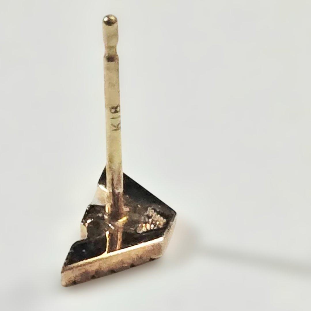 GAロゴ ゴールドピアス(片耳用) 18金 Armani ジョルジオ アルマーニ