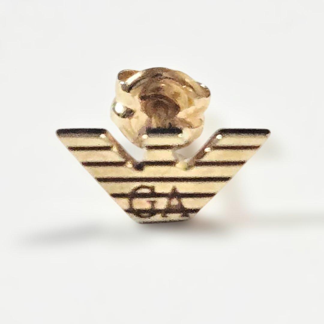 GAロゴ ゴールドピアス(片耳用) 18金 Armani ジョルジオ アルマーニ