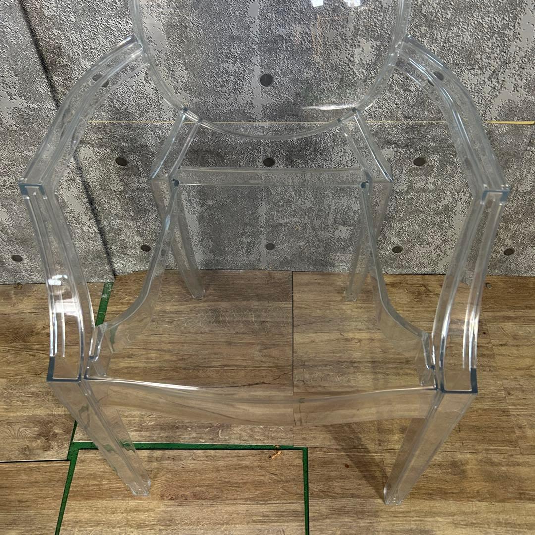 珠꧁Kartell カルテル꧂ルイ・ゴースト アームチェア1脚 サロン