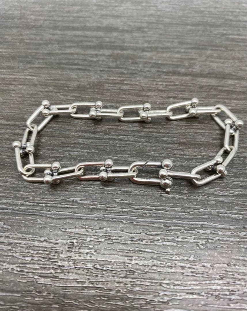 シルバー silver 925 ハードウェア ブレスレット スモール リンク