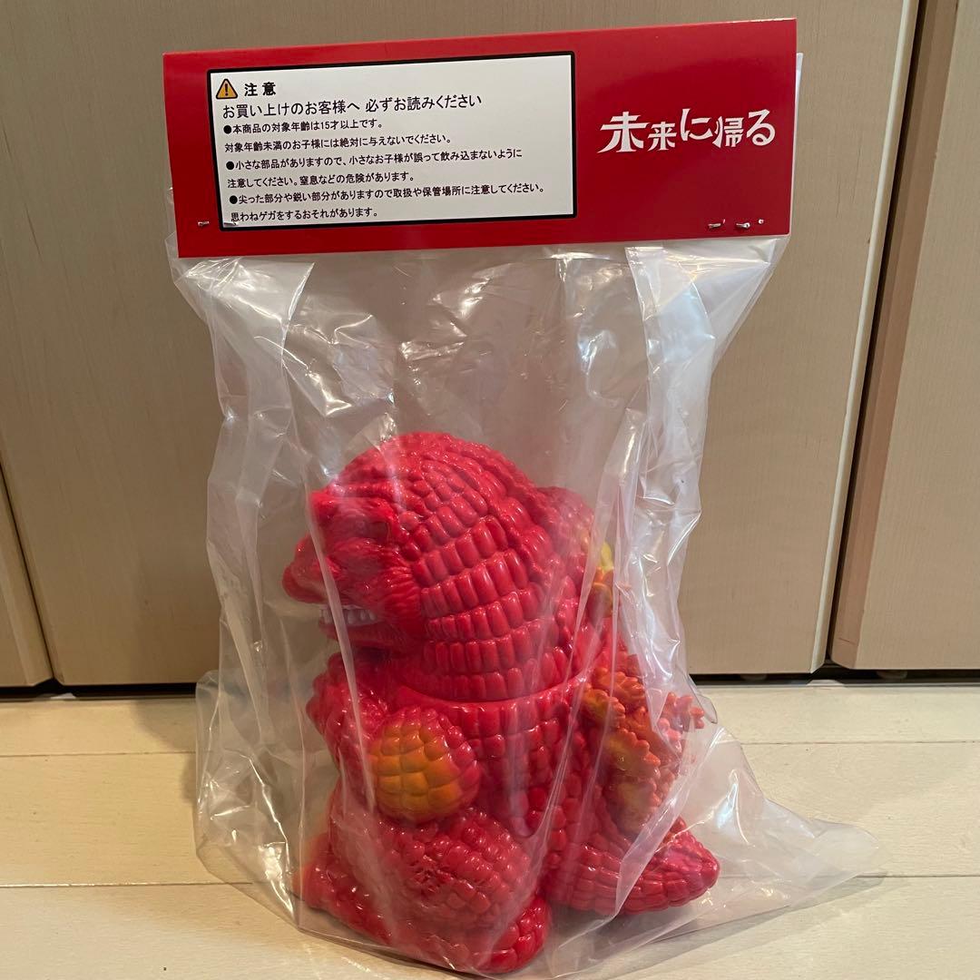 未来に帰る　ソフビ　赤　招きゴジラ　赤.ver ワンダーフェスティバル2026W