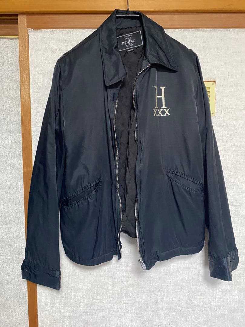 ヒステリックグラマー　ブラック ジッパー式 ナイロンジャケット H XXX