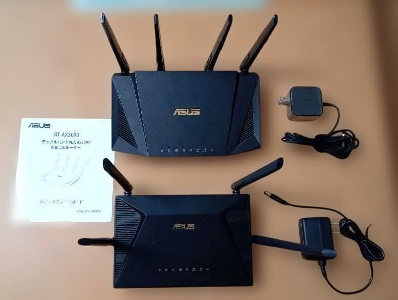 ASUS 無線LANルーターRT-AX3000　RT-AX1800U 2台セット