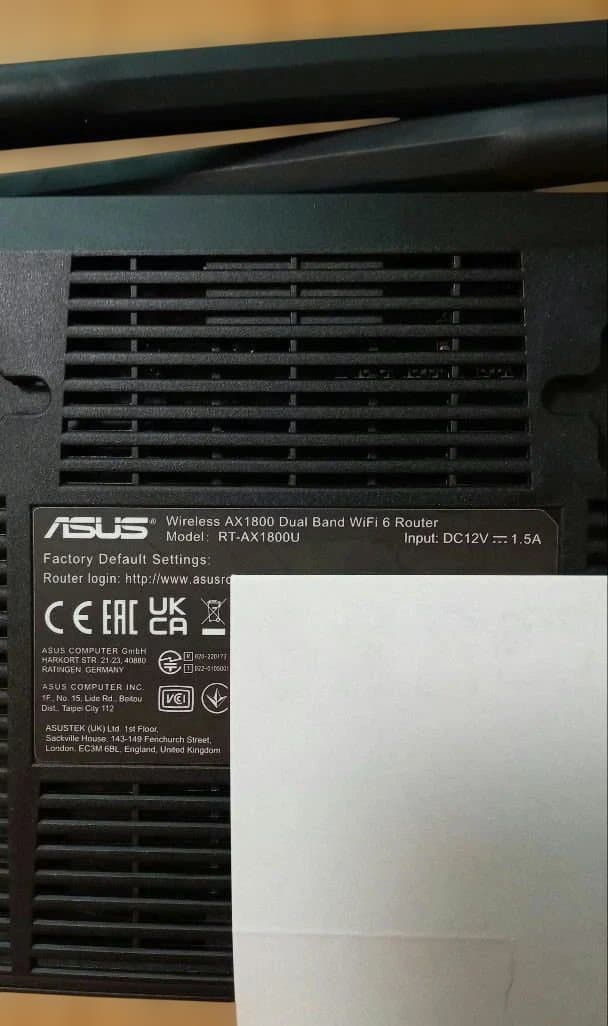 ASUS 無線LANルーターRT-AX3000　RT-AX1800U 2台セット