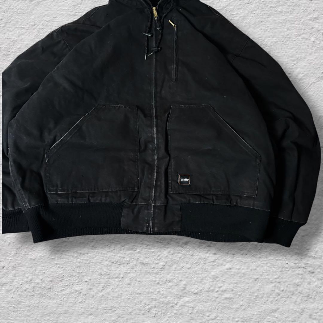 あんもにー vintageダックパーカーアクティブジャケット90sブラック