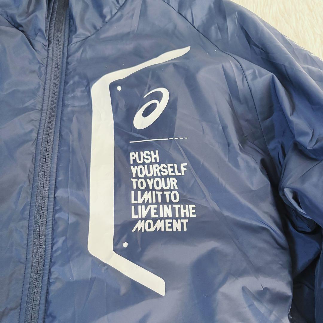 希少サイズ☆極美品☆asics アシックス　トレーニングウェア　上下　紺　3XL