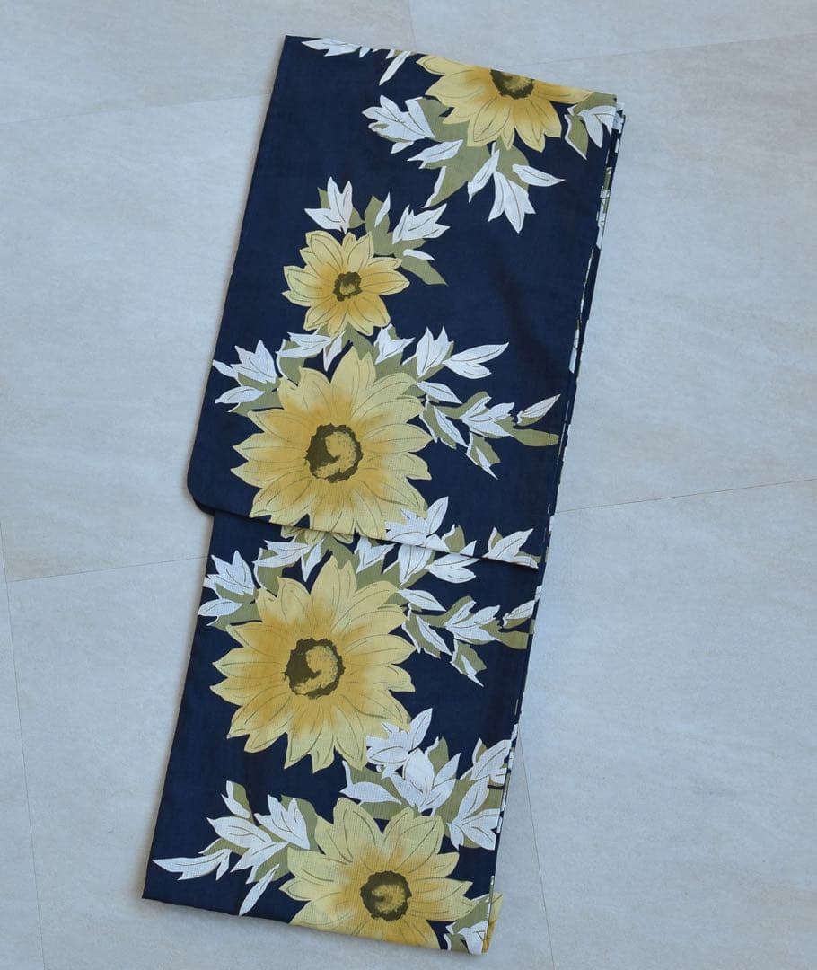 utatane 浴衣 3点セット ひまわり