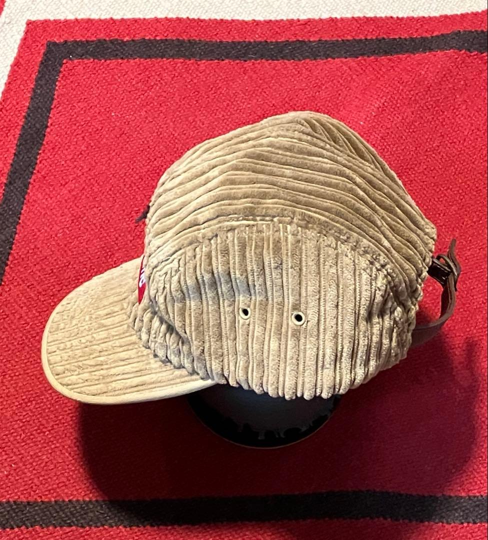 Supreme コーデュロイキャップ ベージュ