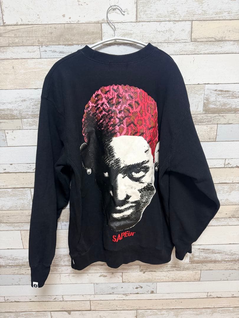 SAPEUR サプール　クルーネック　赤レオパード サイズXL