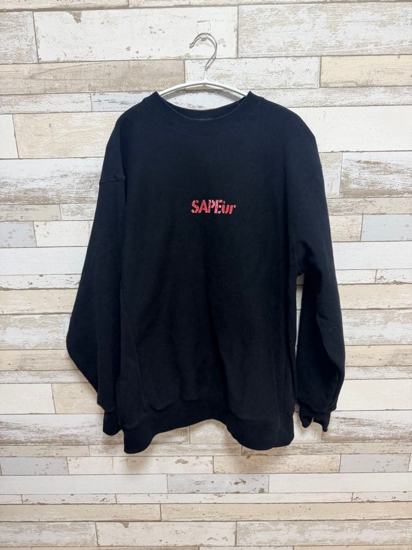 SAPEUR サプール　クルーネック　赤レオパード サイズXL
