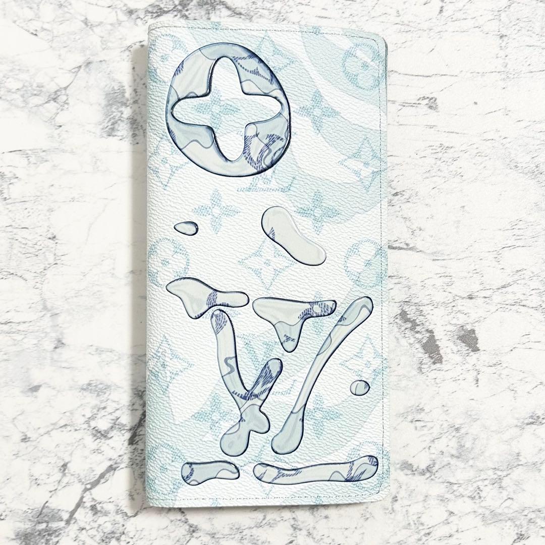 【限定モデル】ルイヴィトン ポルトフォイユ ブラザ アクアガーデン 長財布