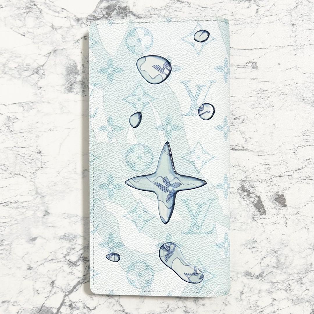 【限定モデル】ルイヴィトン ポルトフォイユ ブラザ アクアガーデン 長財布