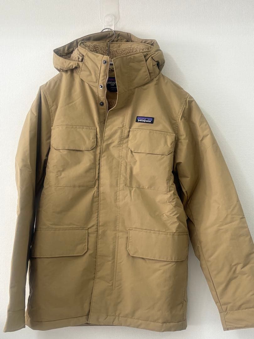 patagonia フリースライニング マウンテンパーカー S ベージュ