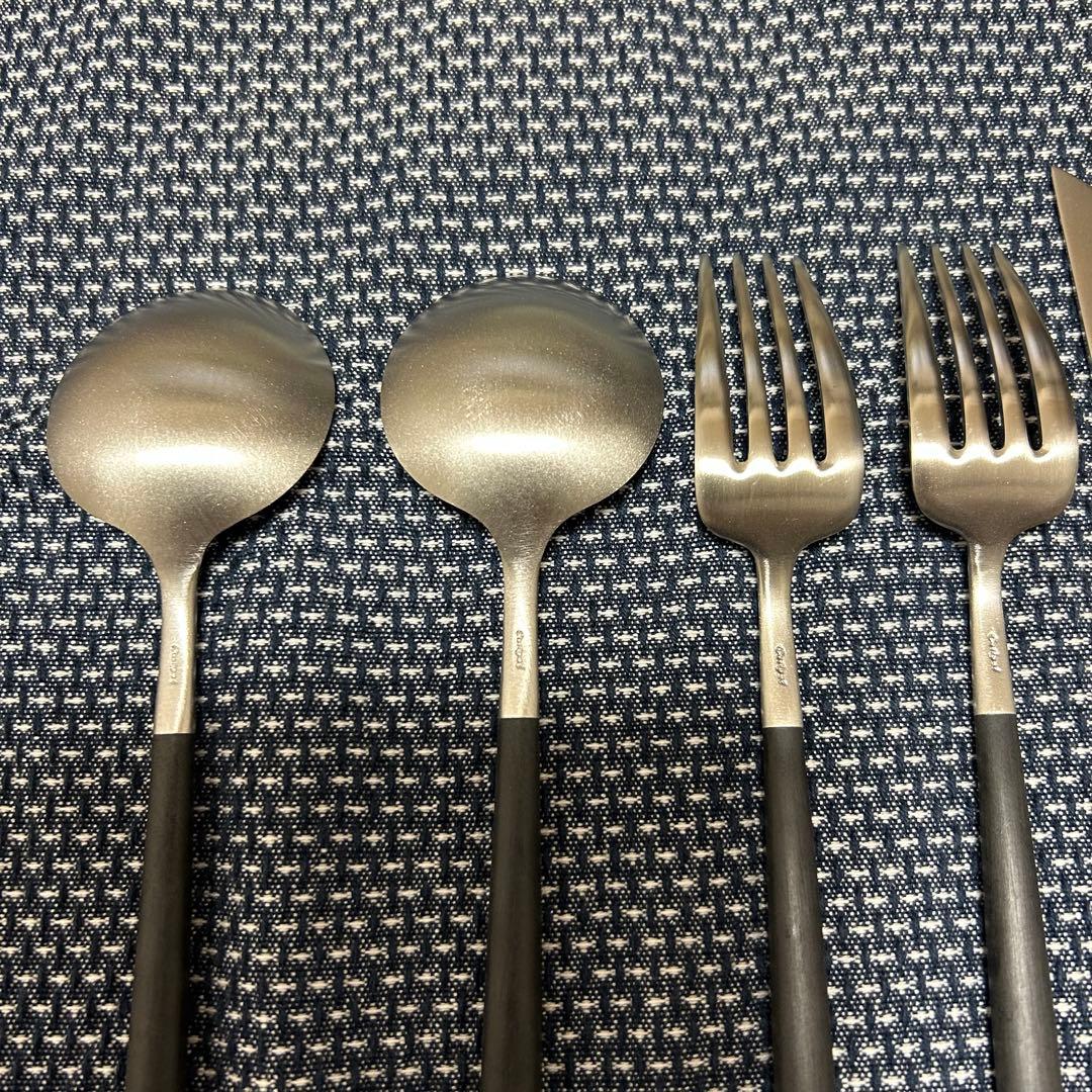 【新品未使用品】cutipol クチポール カトラリー ゴア ブラック セット