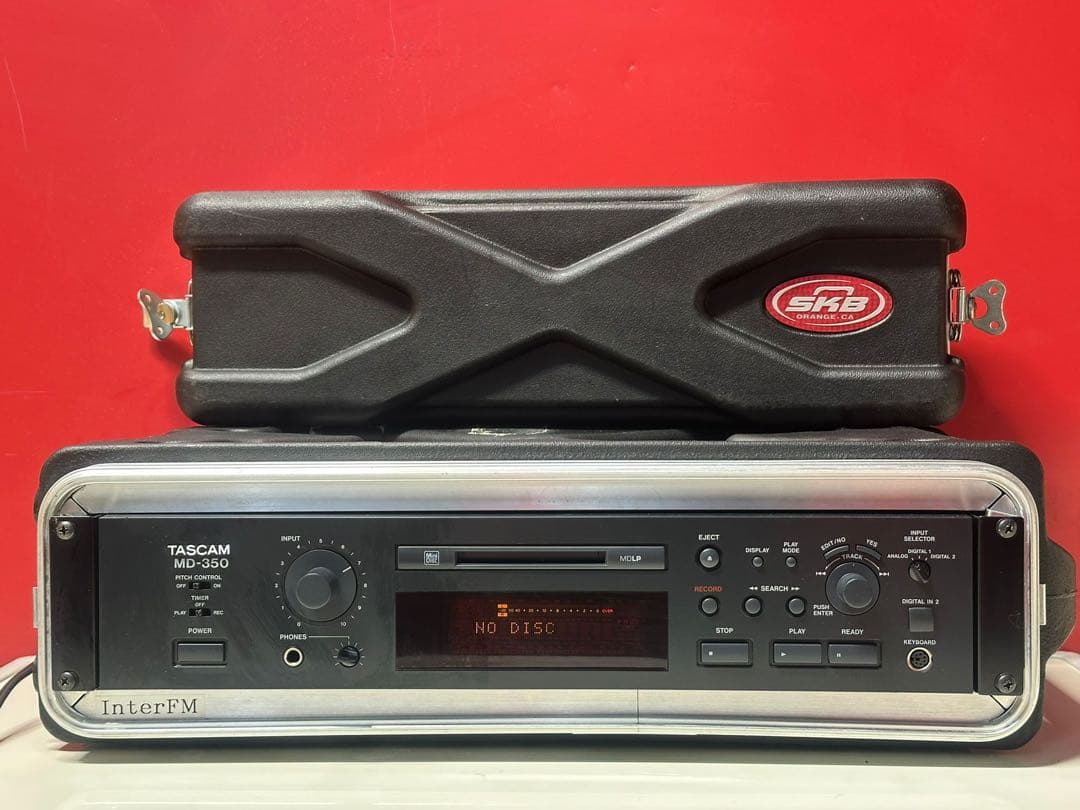 TASCAM MD-350 MDデッキ SKBケース付き