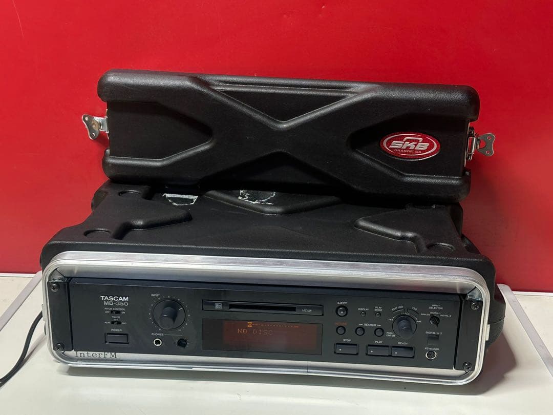 TASCAM MD-350 MDデッキ SKBケース付き