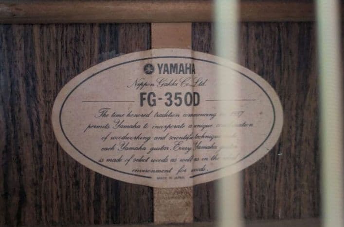 ★YAMAHA FG-350D★トップ単板★日本製★ 純正なセミハードケース