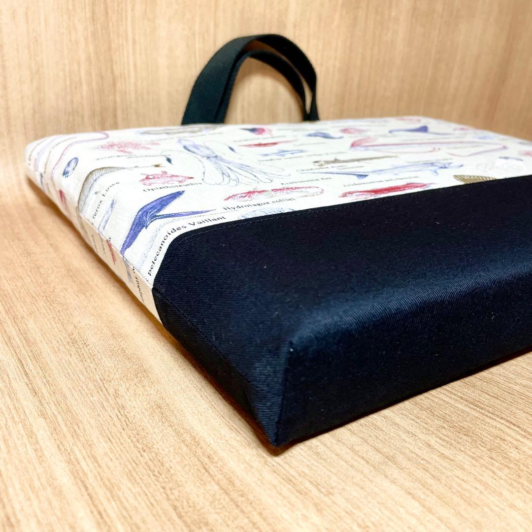 【eat】深海魚(生成り)×黒　入園入学グッズ７点