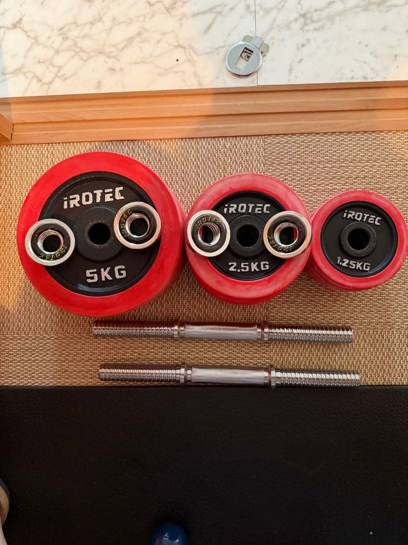 ObyRoby ラバーダンベル 合計40kg IROTEC（アイロテック）