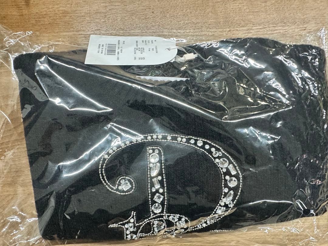 Darian ダーリッチ　DRビジューボリュームリブニットトップス