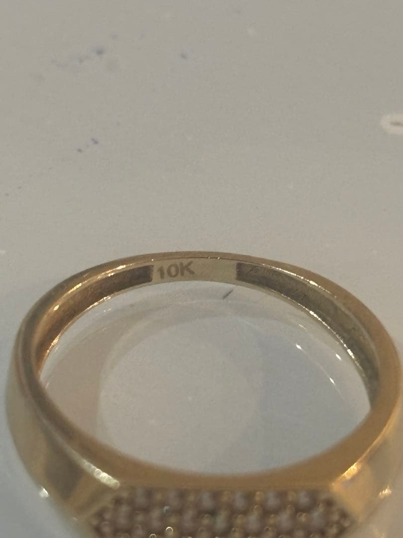 アヴァランチ ゴールド リング 10kジルコニア