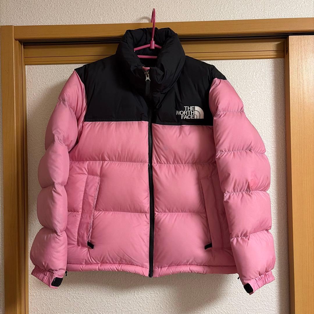 本日限定値下げ　美品　ノースフェイス　ショートヌプシジャケット　ピンク　L