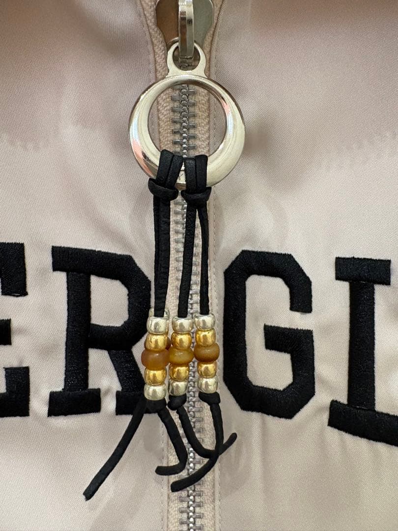 AMBERGLEAM サテン ジップアップジャケット