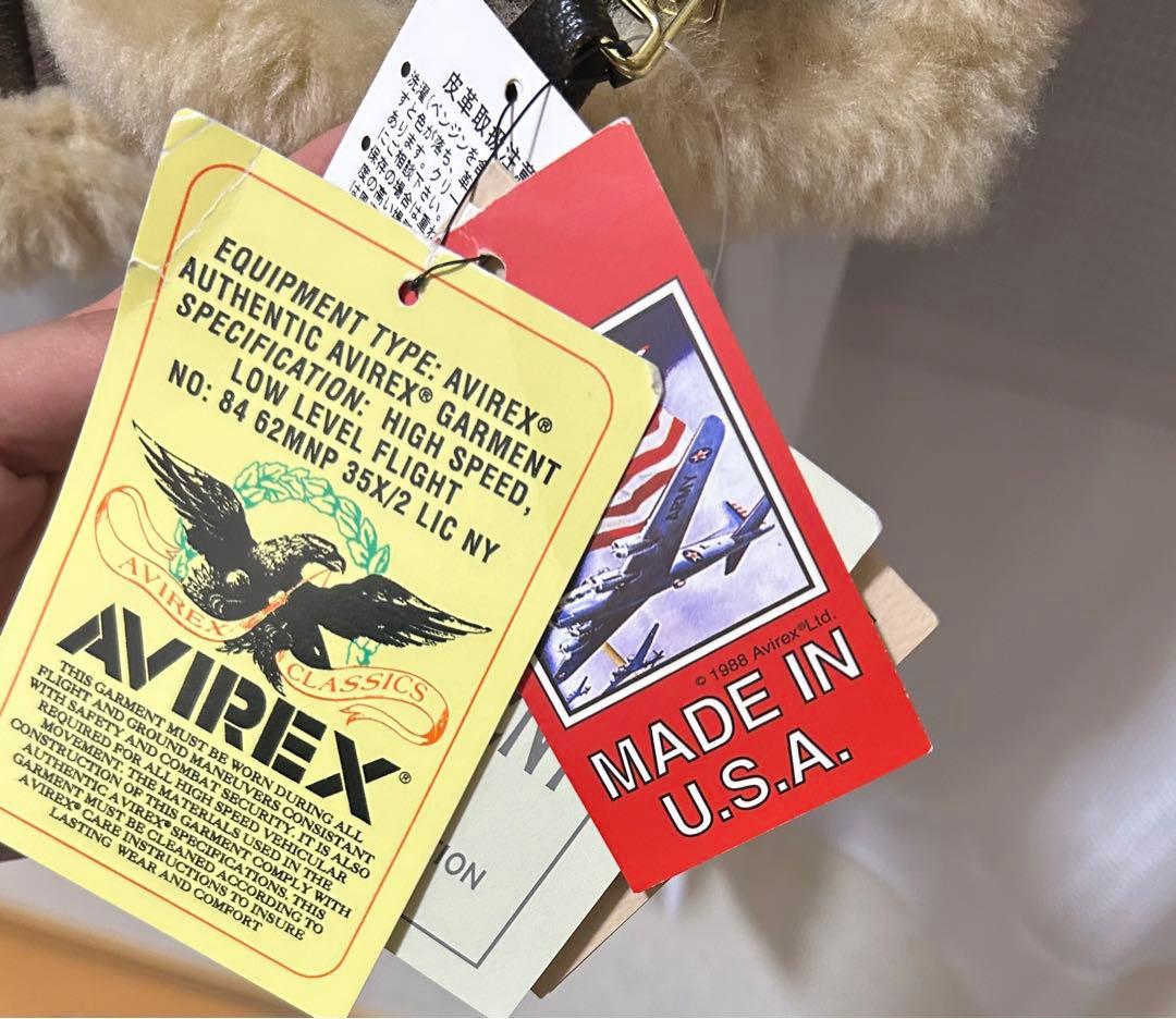 【新品未使用】AVIREX B-3 ムートン フライトジャケット