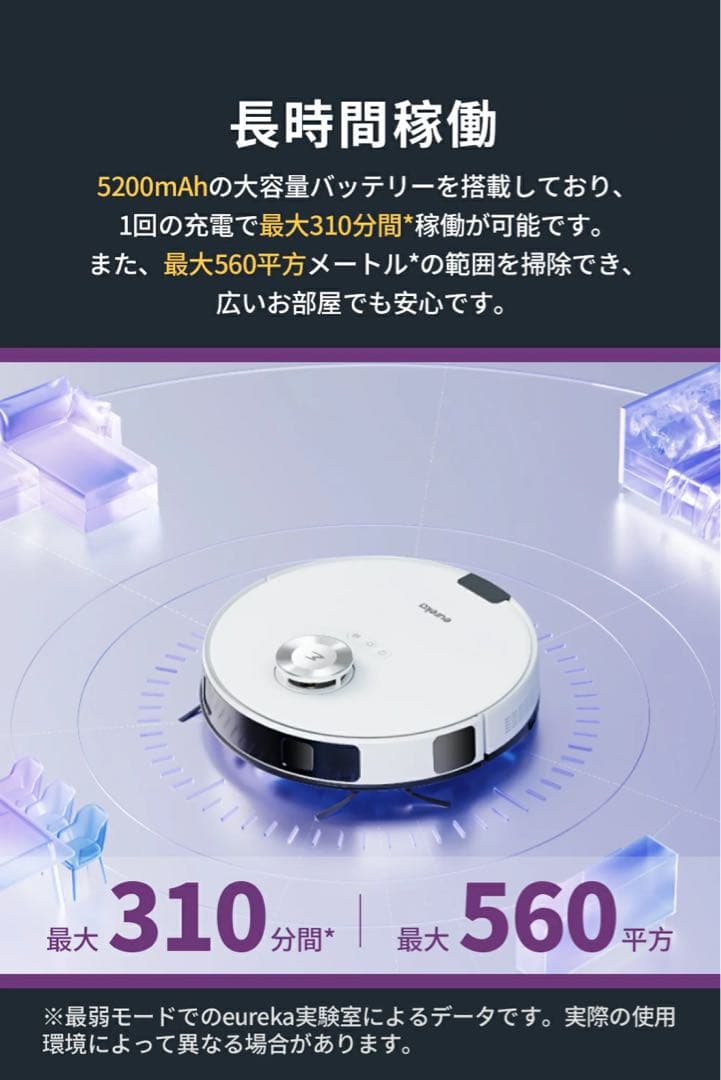 新品未開封 EUREKA ユーリカ NERE20PLUSWH ロボット掃除機