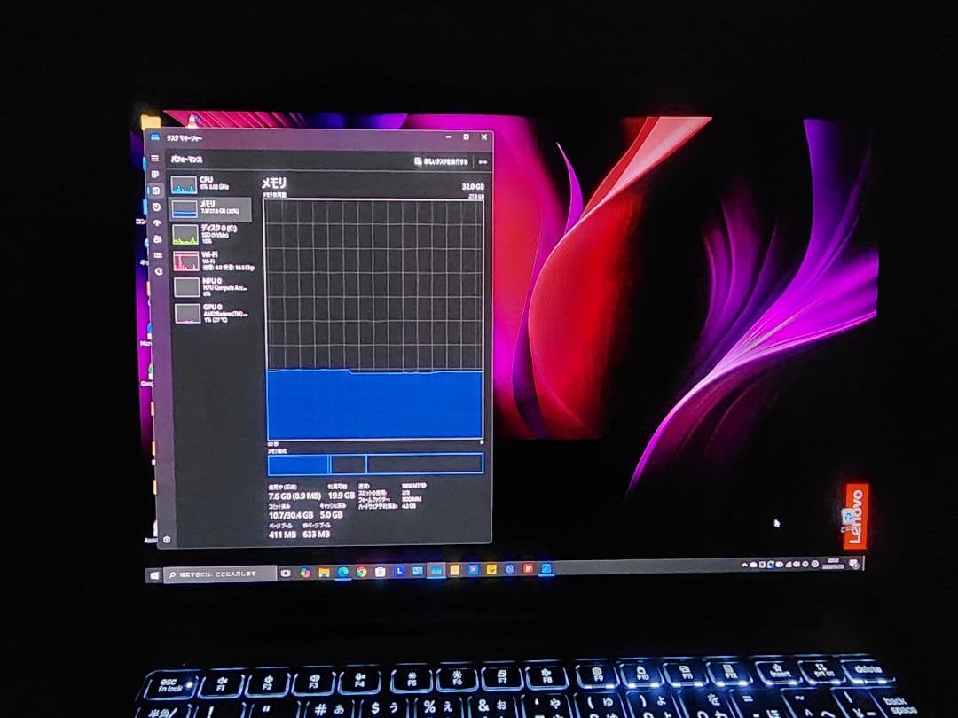 【美品】有機EL 軽量ハイスペック14型ノートPC　R7　32GB 1T